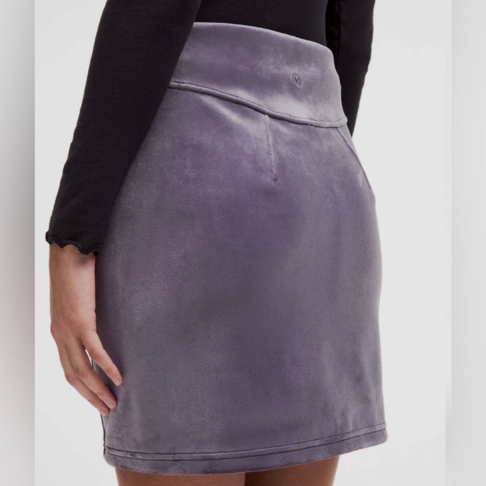 Lululemon Scuba High-Rise Mini Skirt *Velvet NWT Size Small - Picture 6 of 8